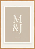 Poster in oak frame