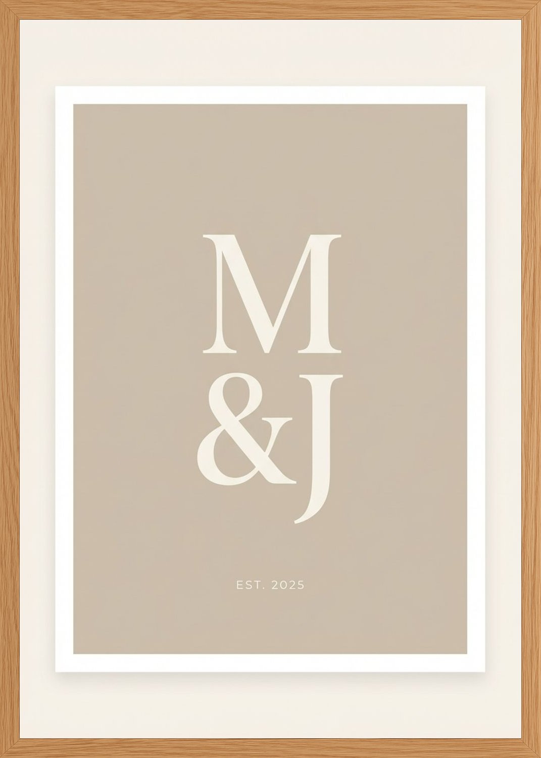 Poster in oak frame