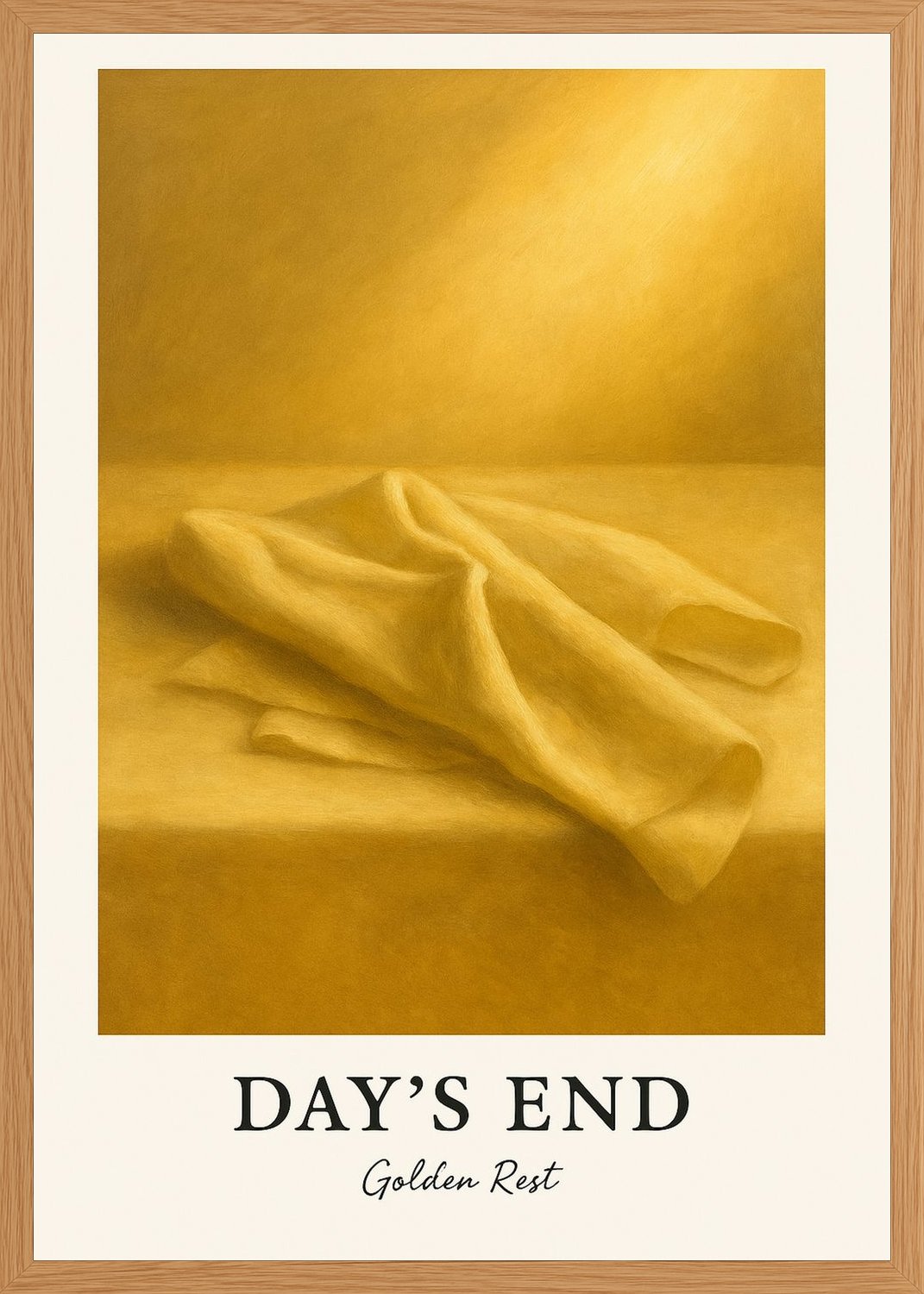 Poster in oak frame