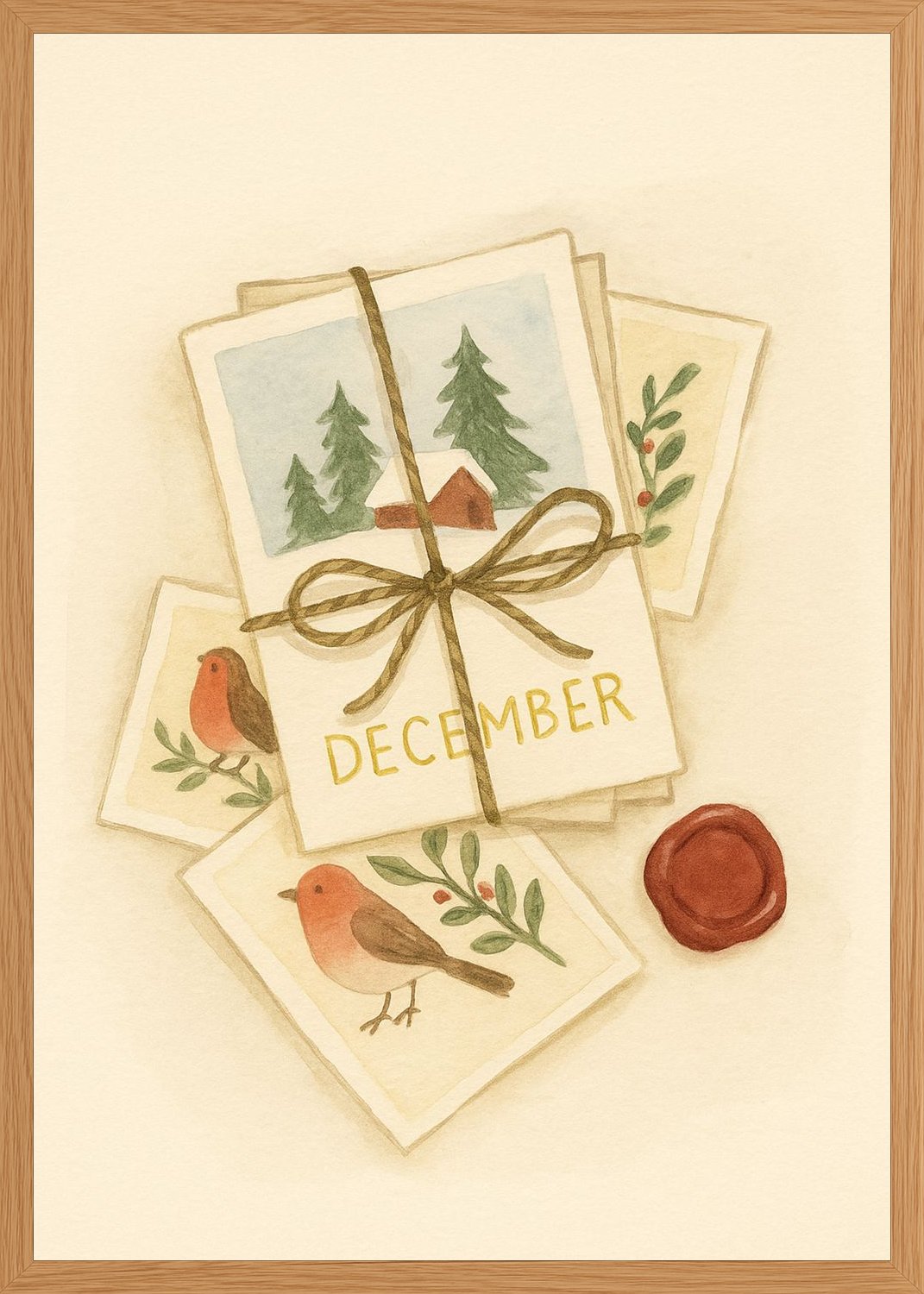 Poster in oak frame