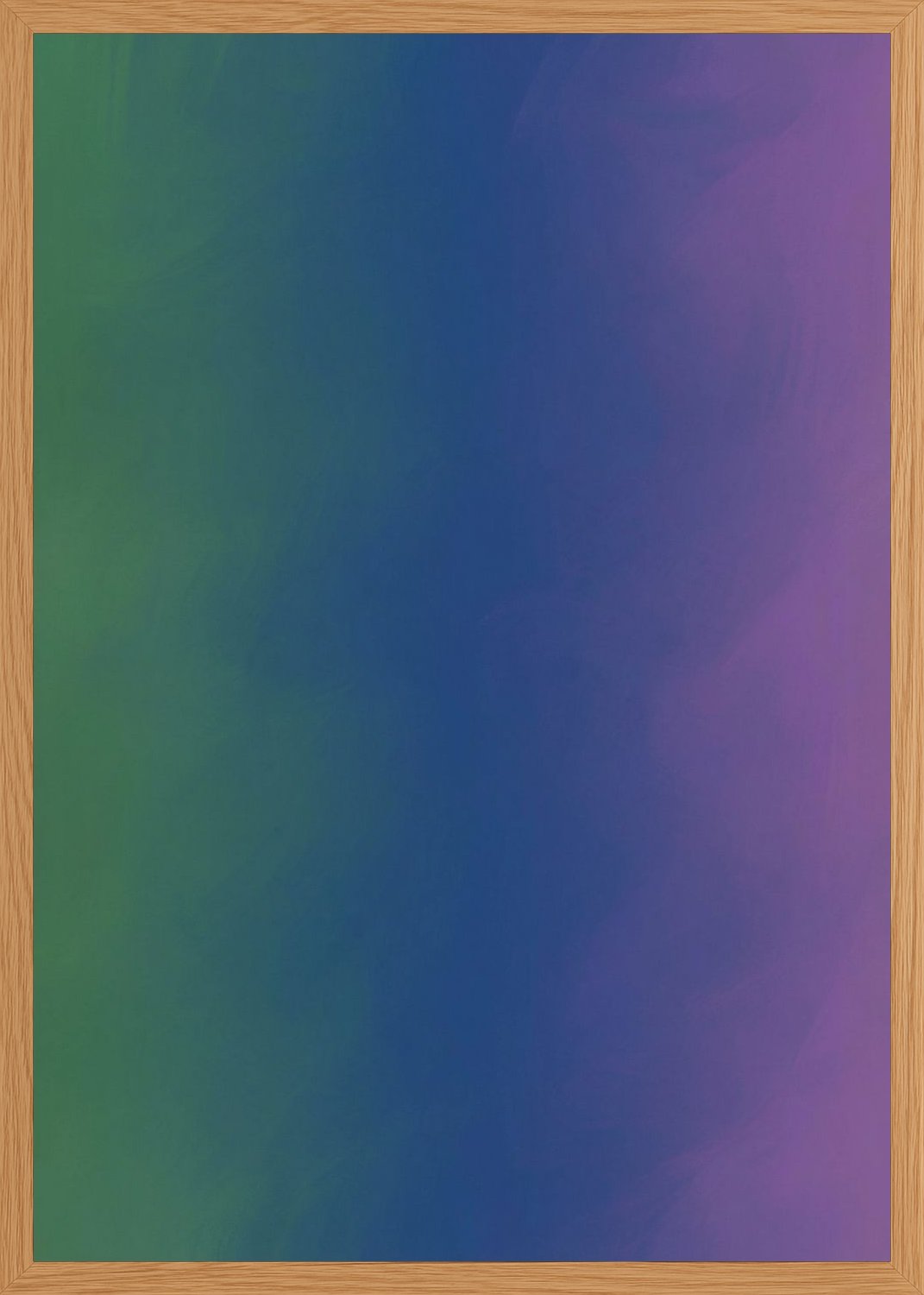 Poster in oak frame
