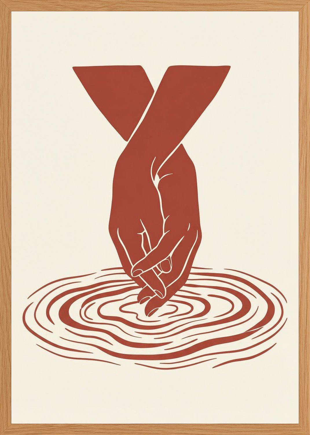 Poster in oak frame