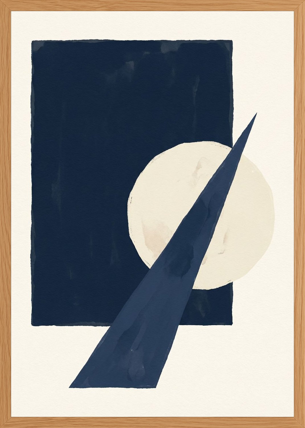 Poster in oak frame