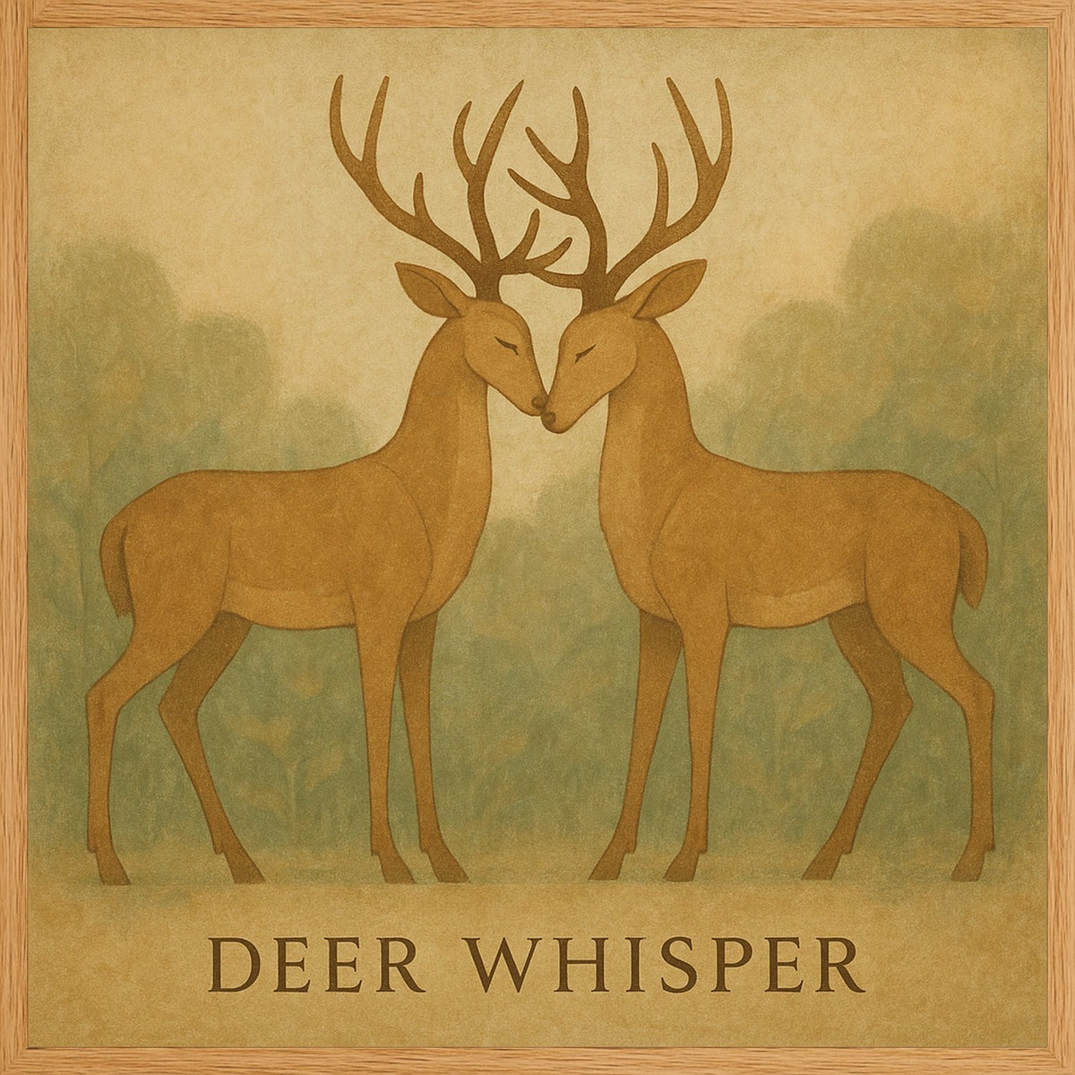 Poster in oak frame