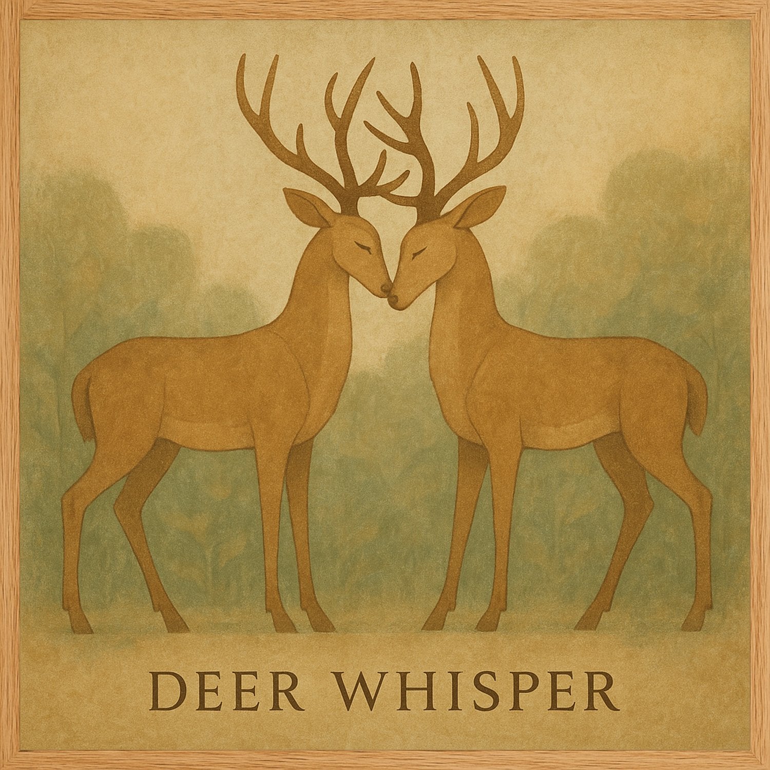 Poster in oak frame