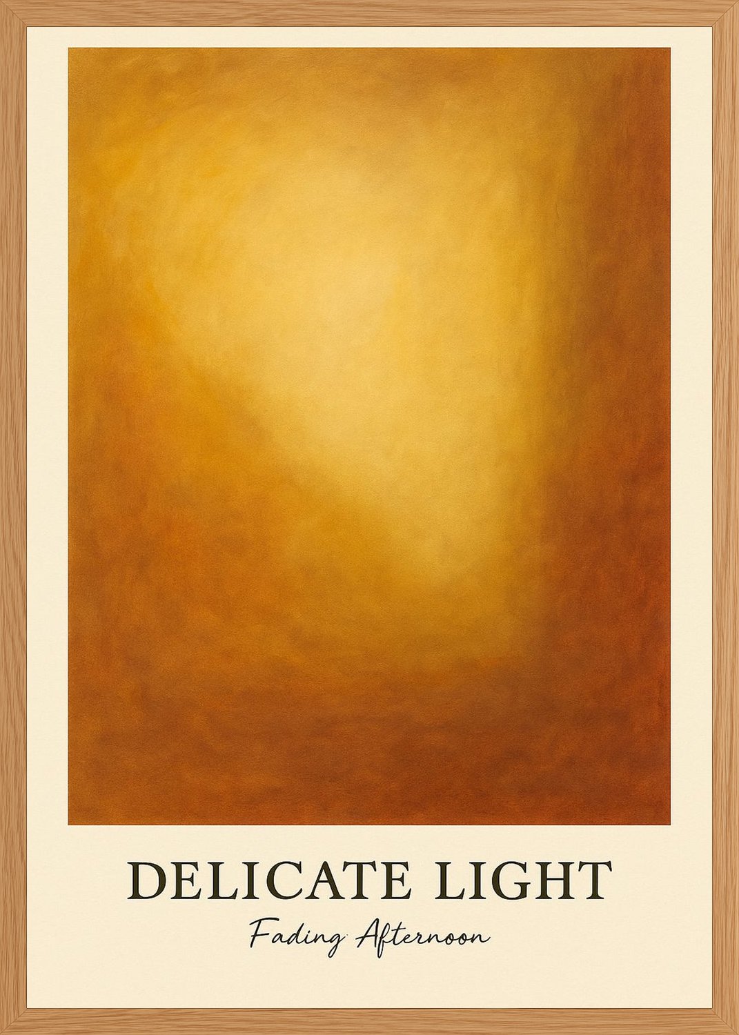 Poster in oak frame