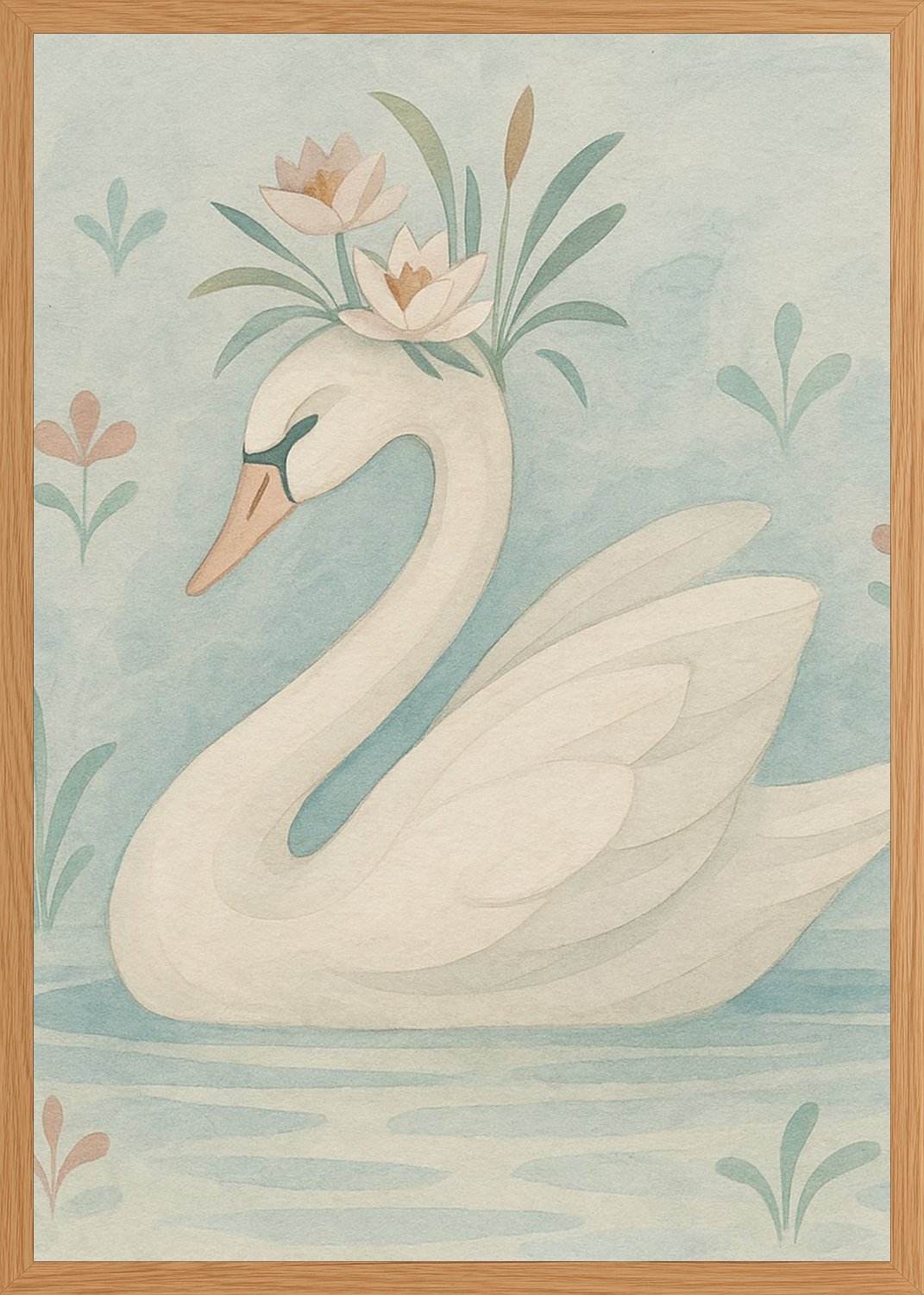 Poster in oak frame