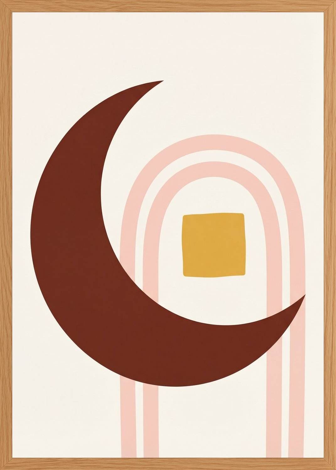Poster in oak frame