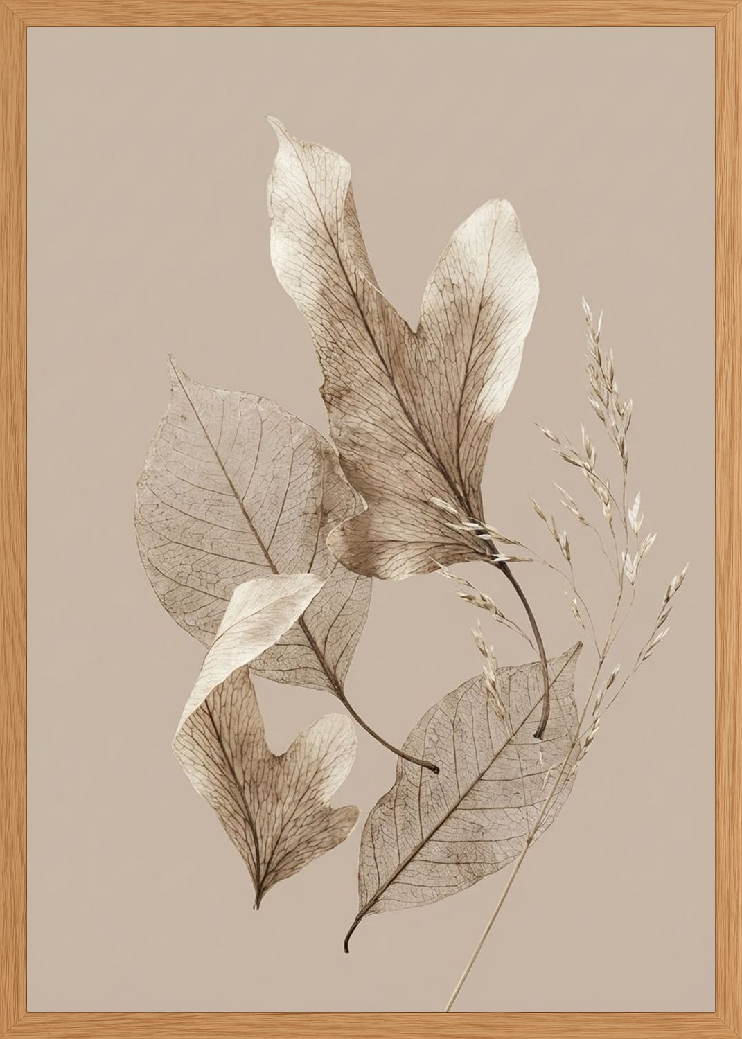 Poster in oak frame
