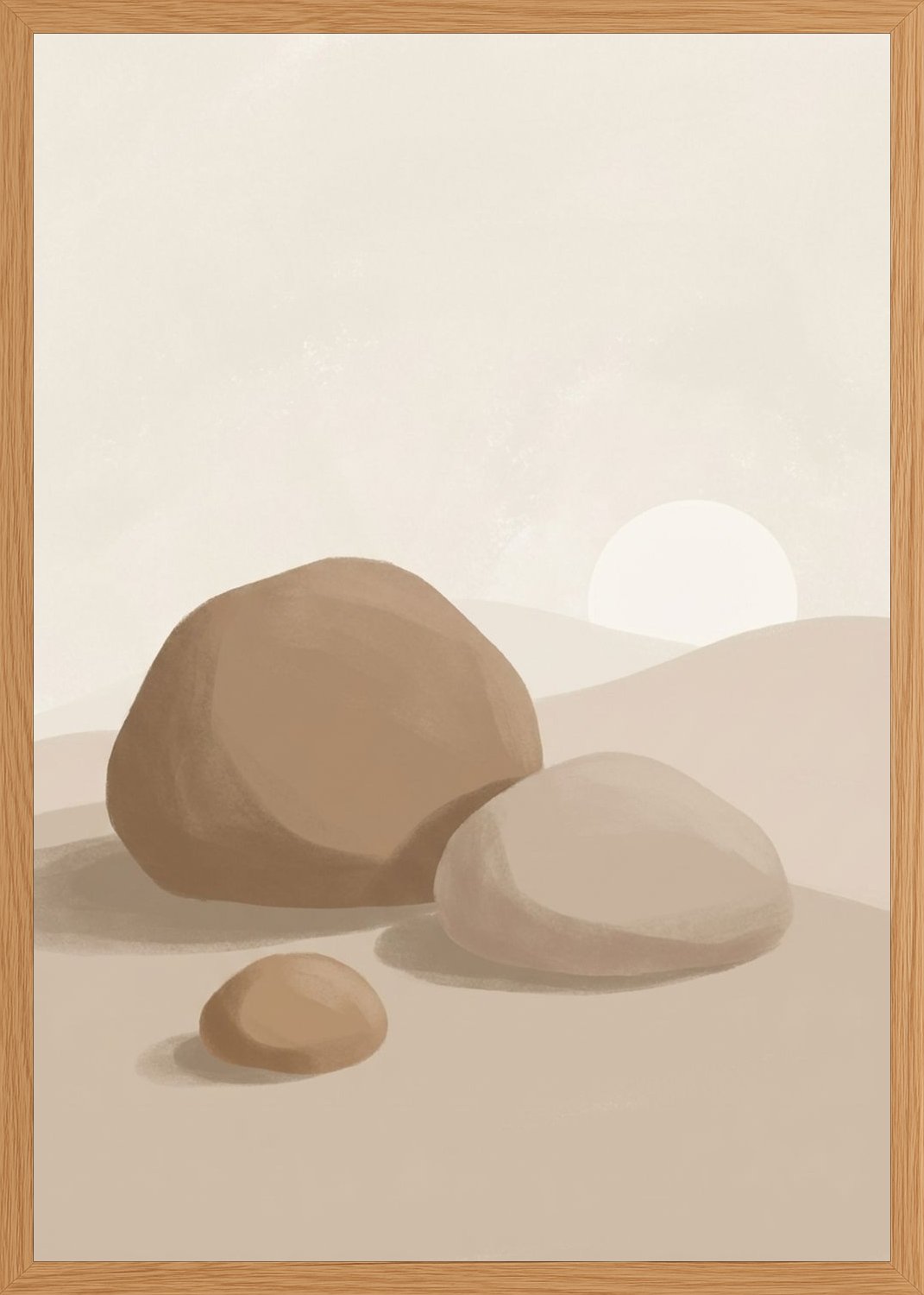 Poster in oak frame