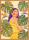Poster in oak frame