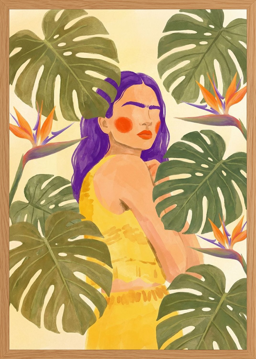 Poster in oak frame