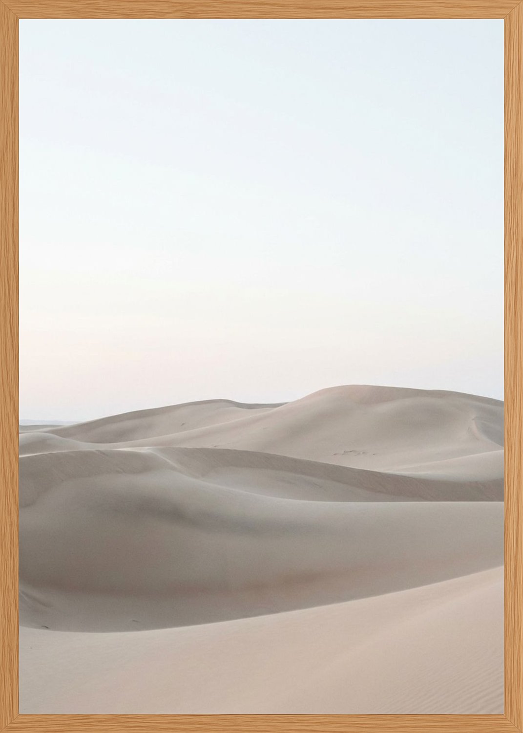 Poster in oak frame