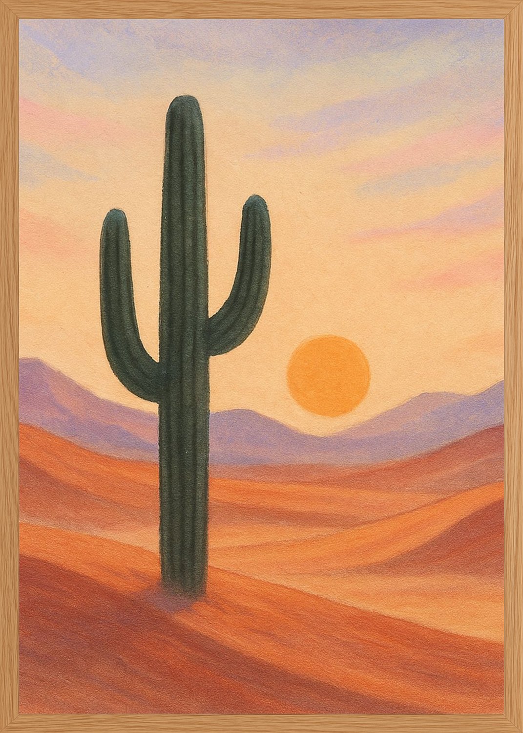 Poster in oak frame