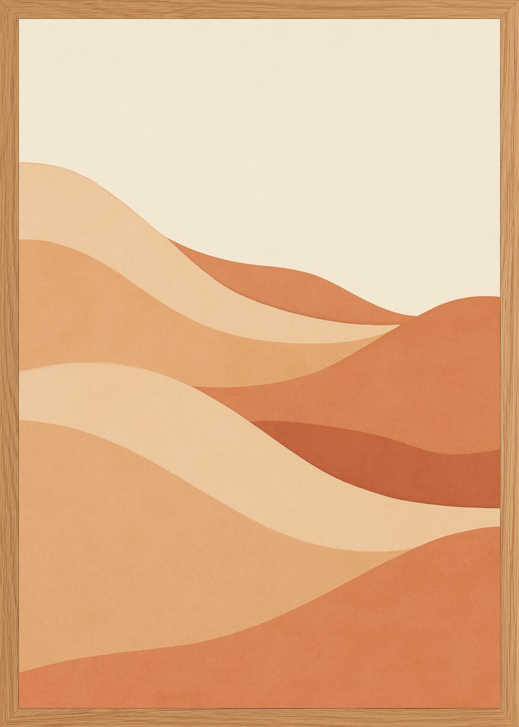 Poster in oak frame