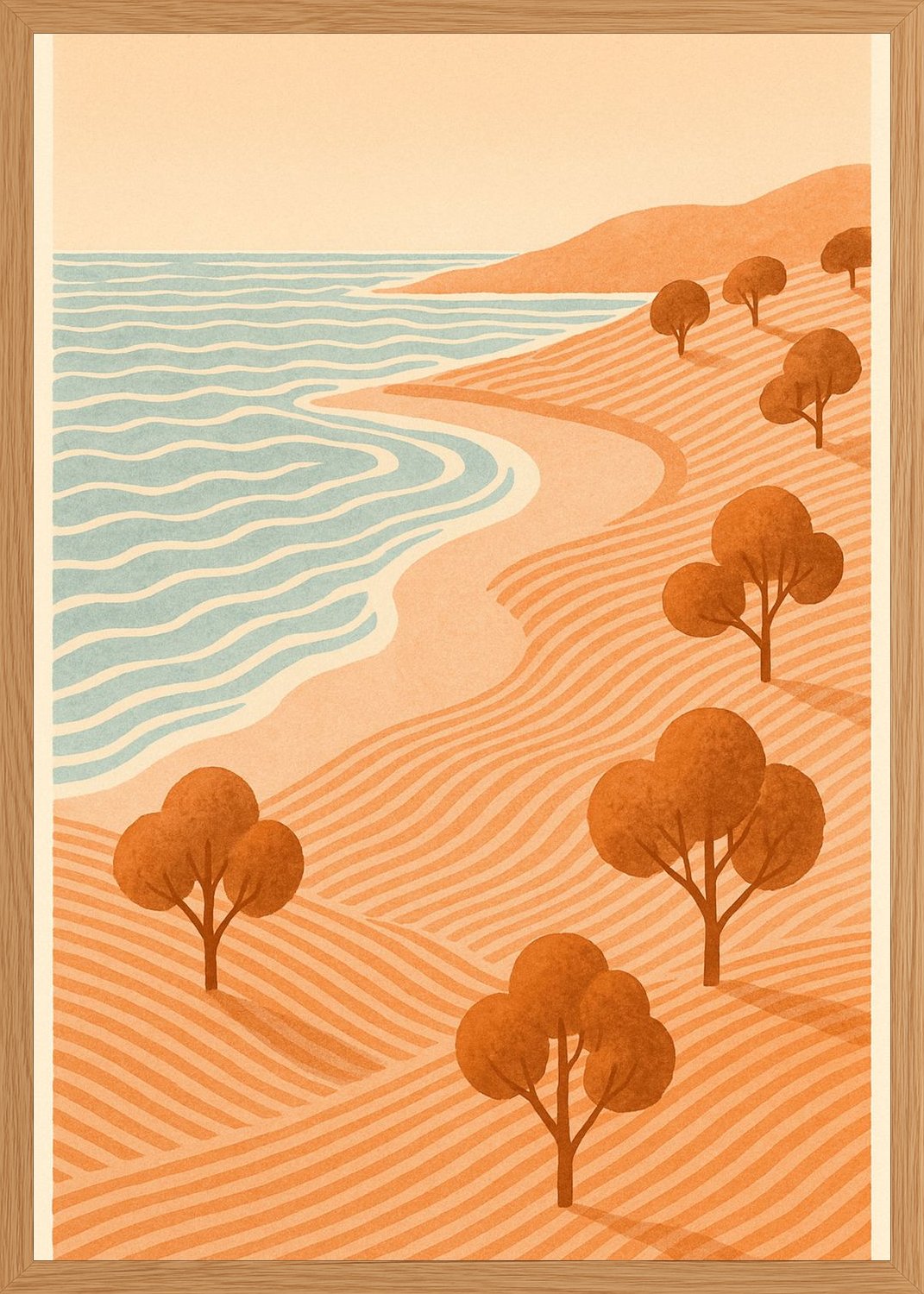 Poster in oak frame