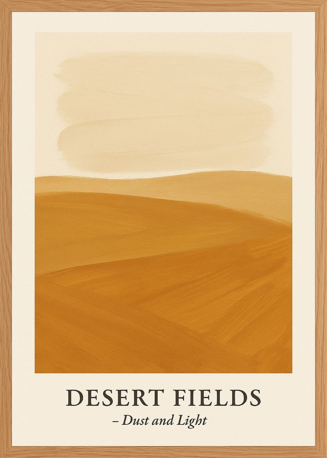 Poster in oak frame