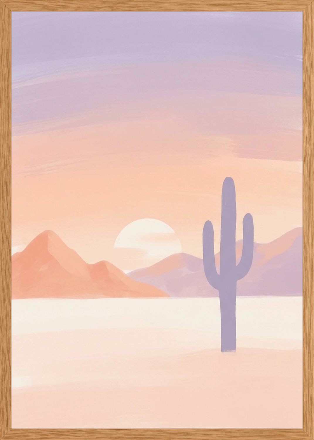 Poster in oak frame