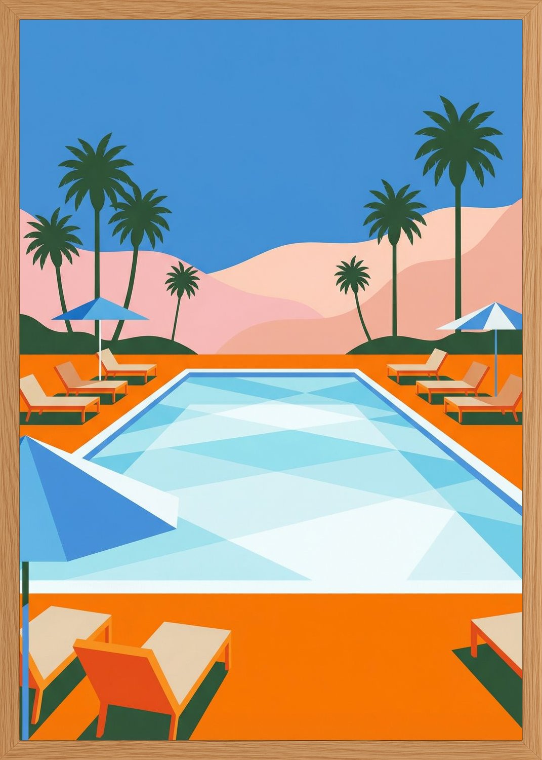 Poster in oak frame