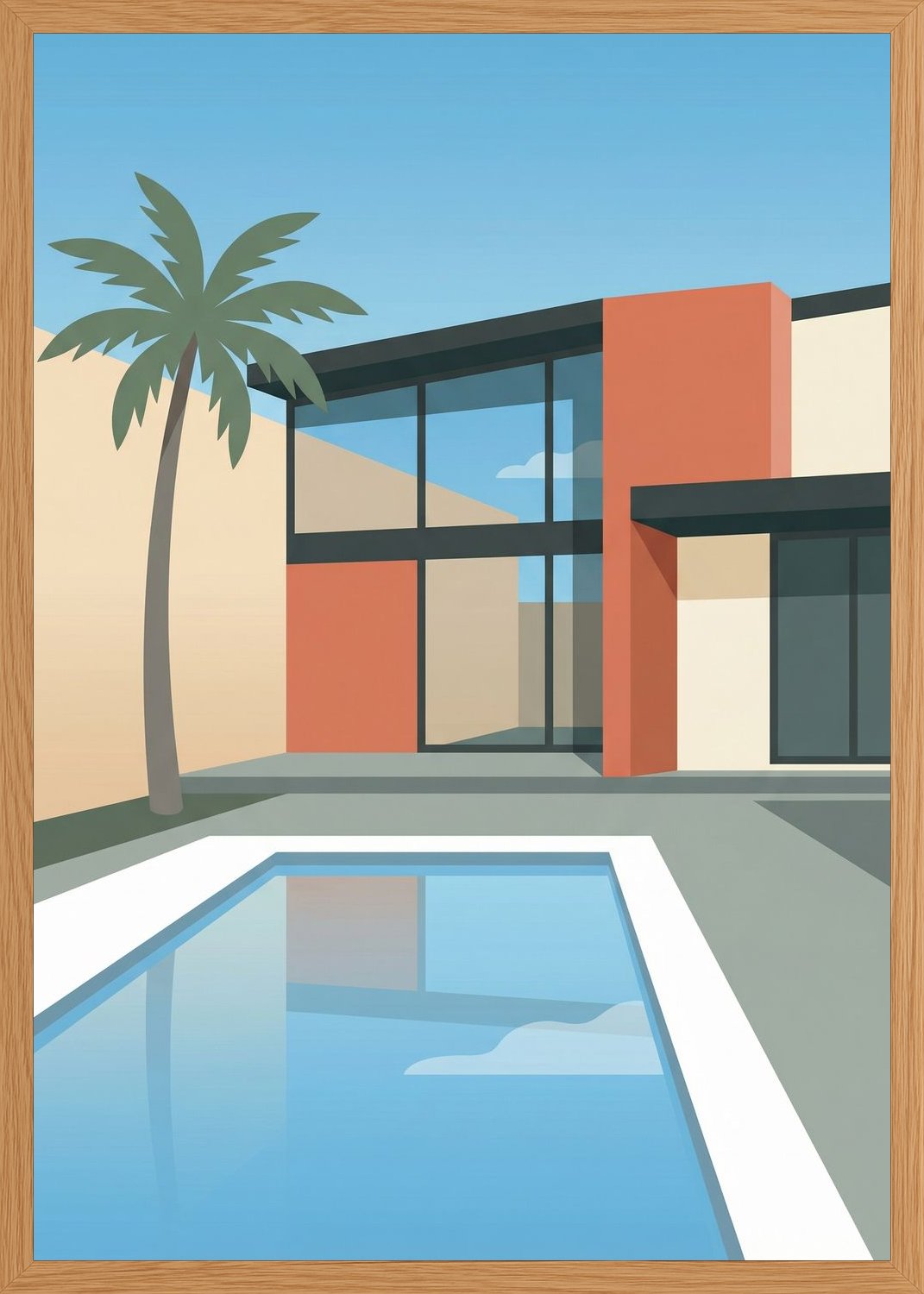 Poster in oak frame