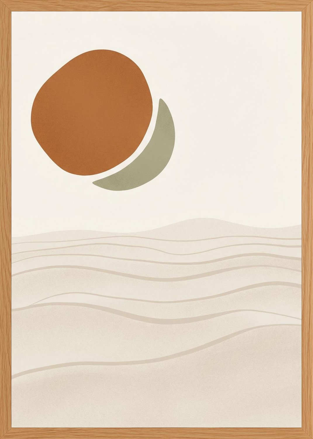 Poster in oak frame