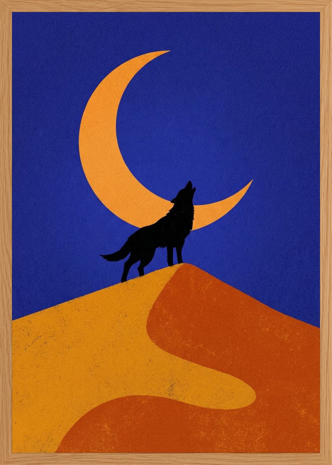 Poster in oak frame