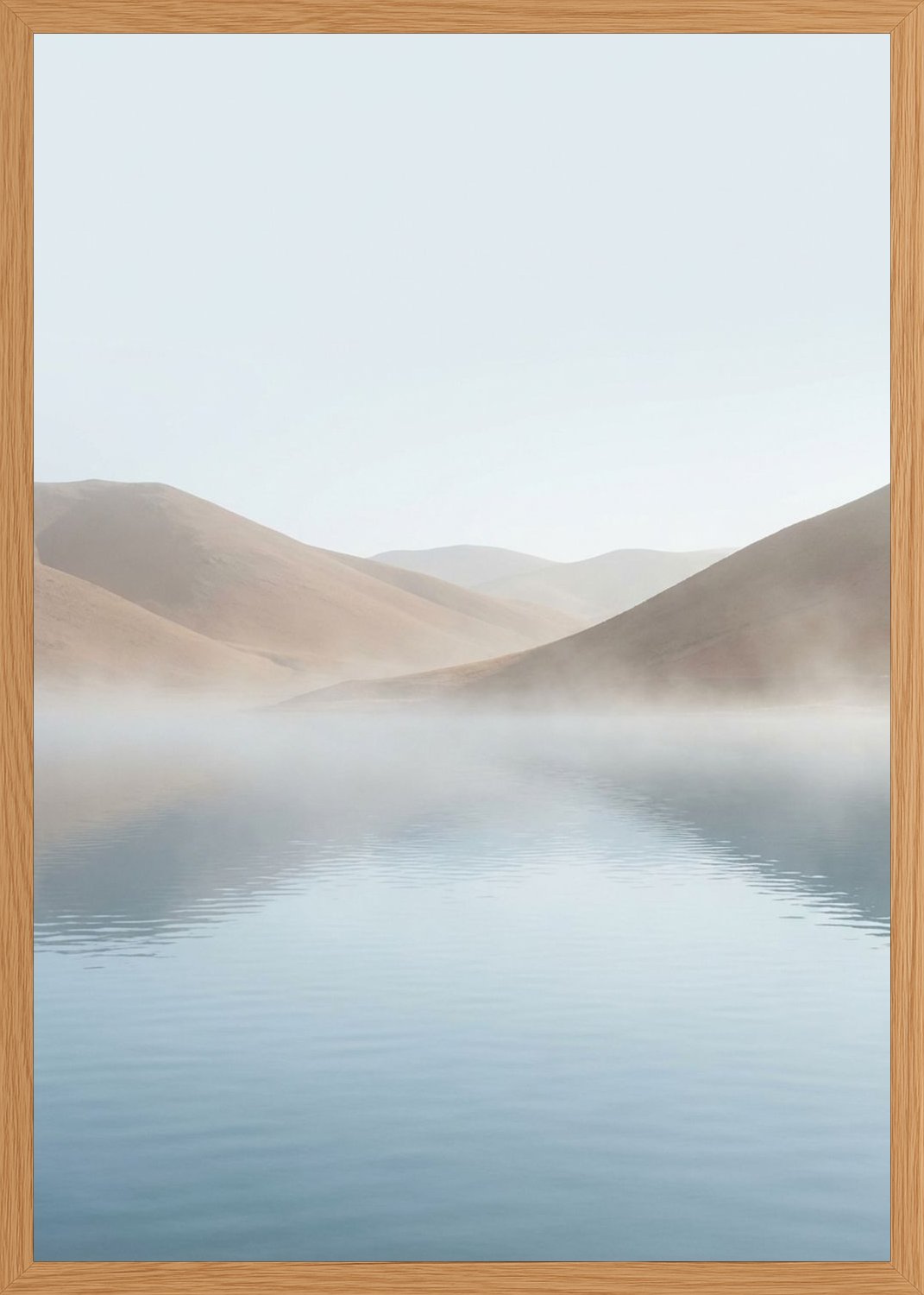 Poster in oak frame