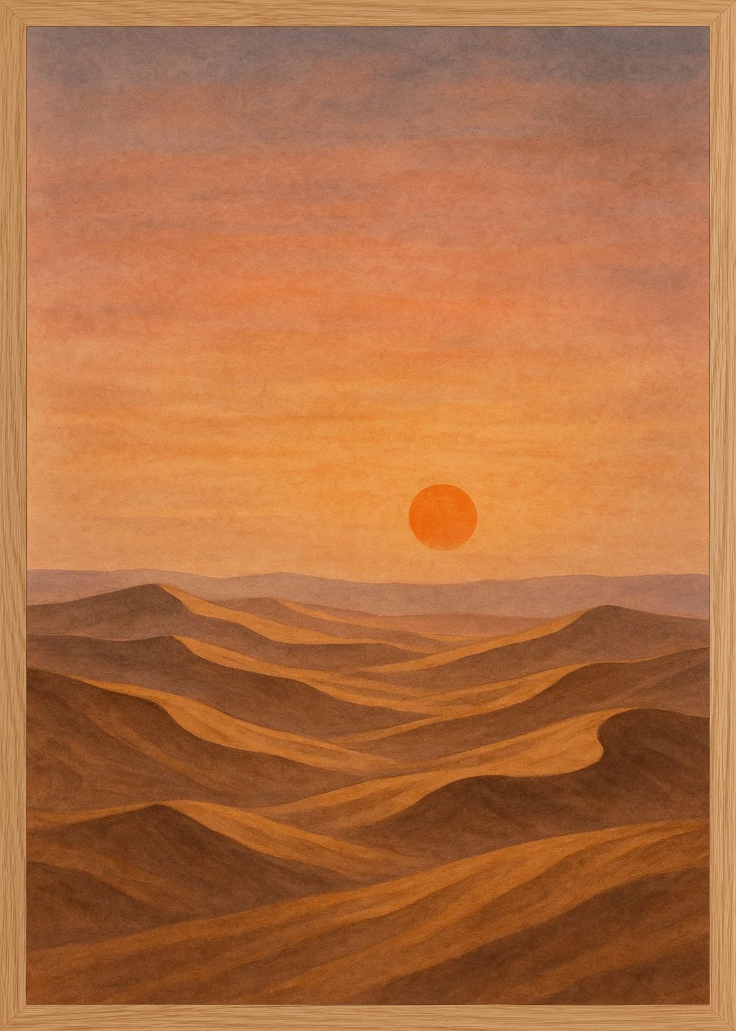 Poster in oak frame