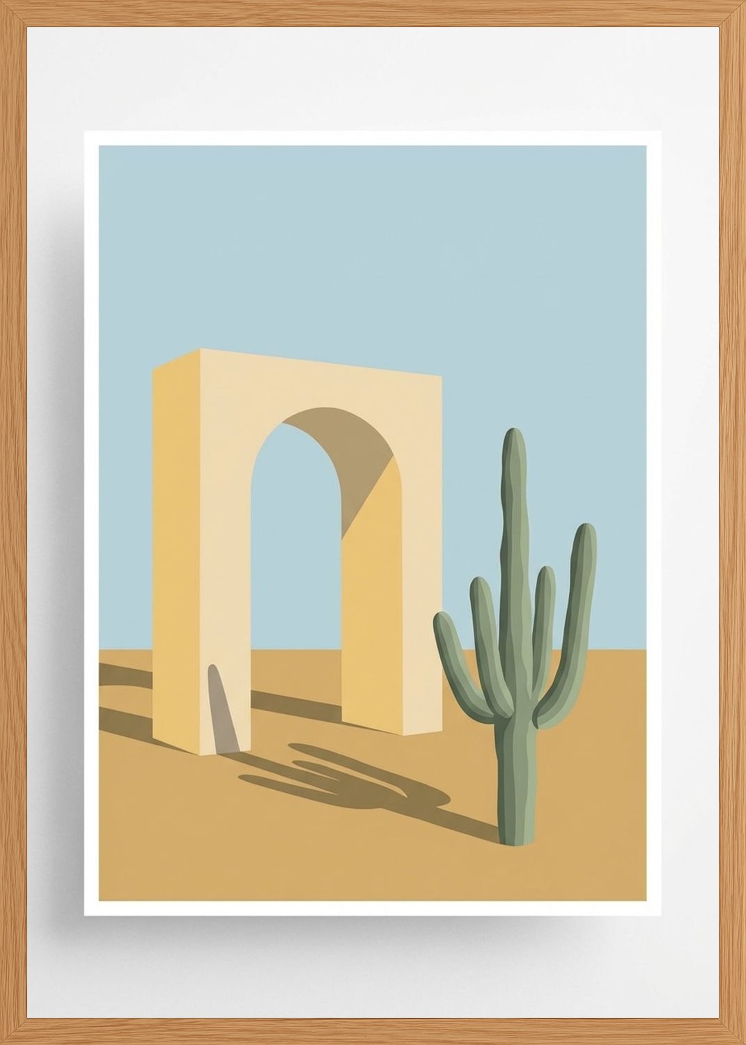 Poster in oak frame