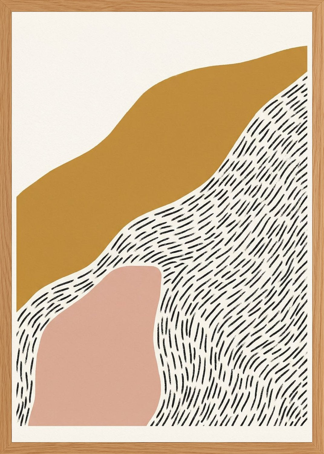 Poster in oak frame