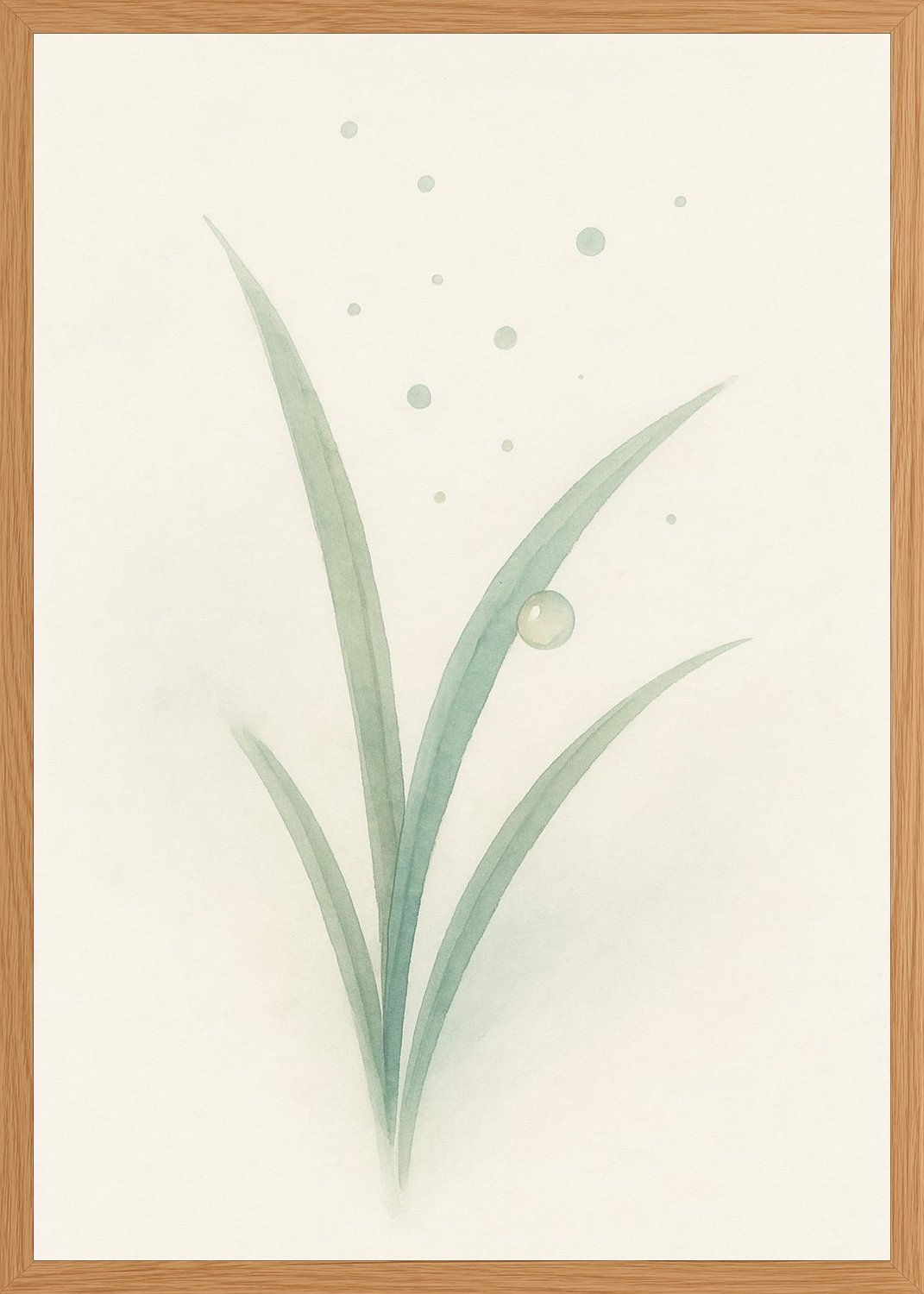 Poster in oak frame