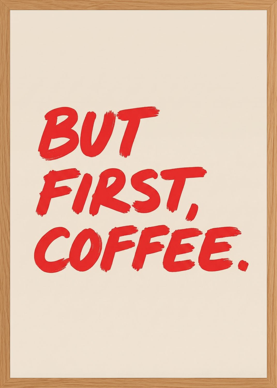 Poster in oak frame