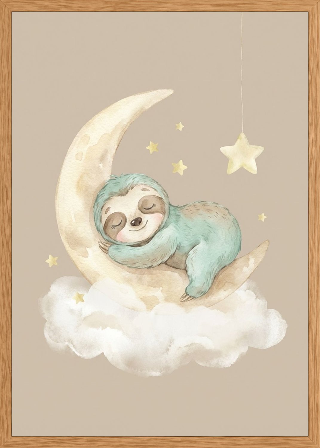 Poster in oak frame
