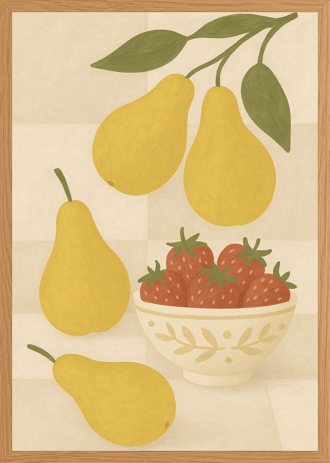 Poster in oak frame