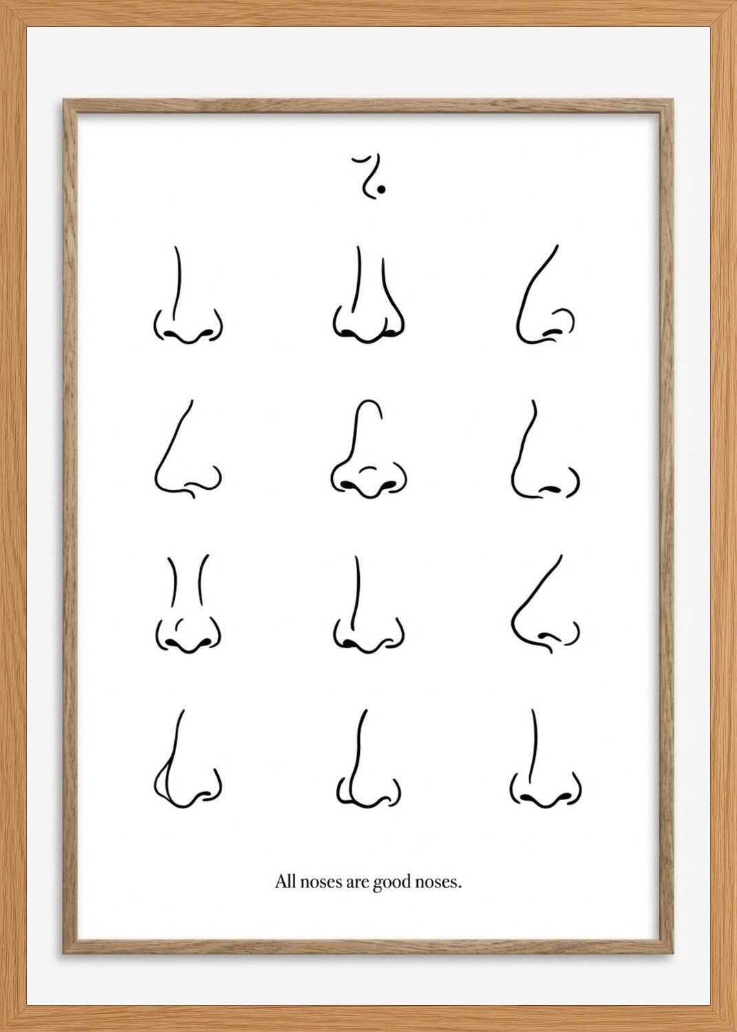 Poster in oak frame