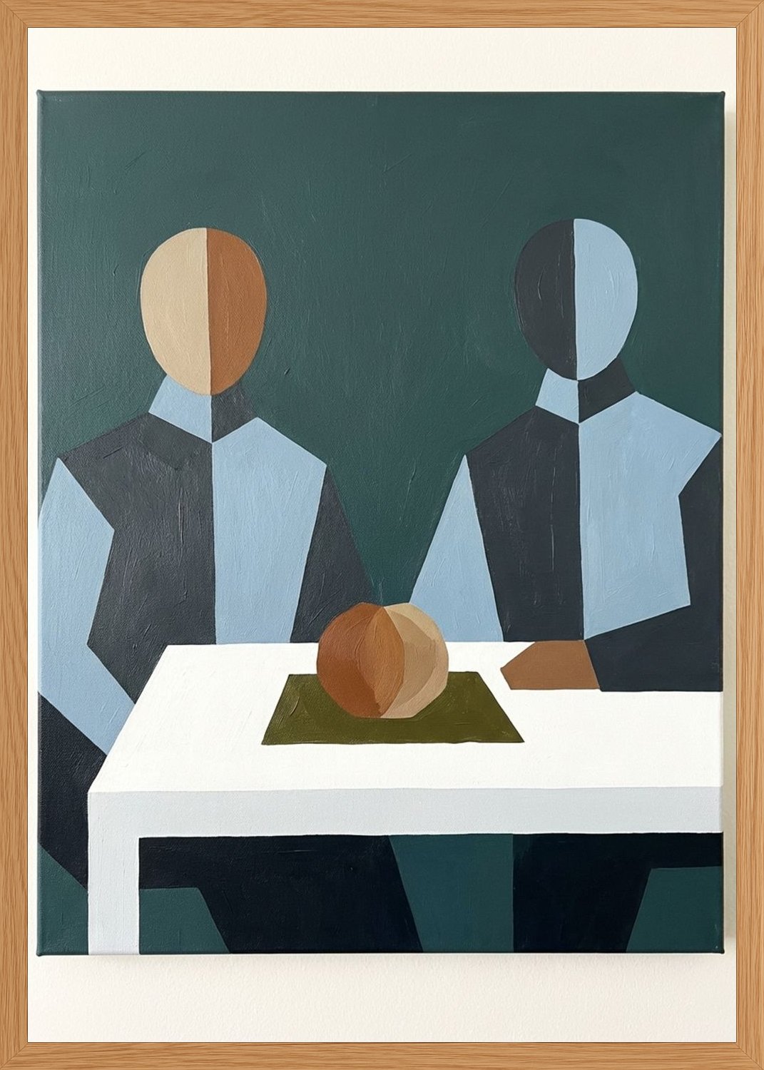 Poster in oak frame
