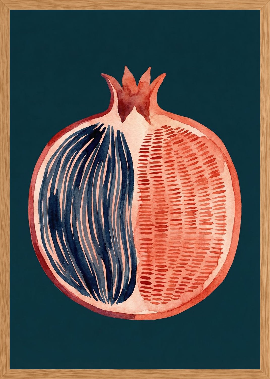Poster in oak frame