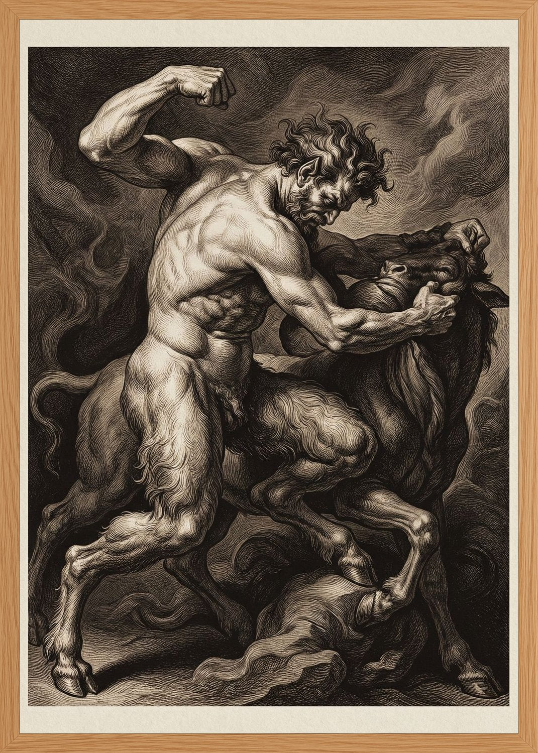 Poster in oak frame