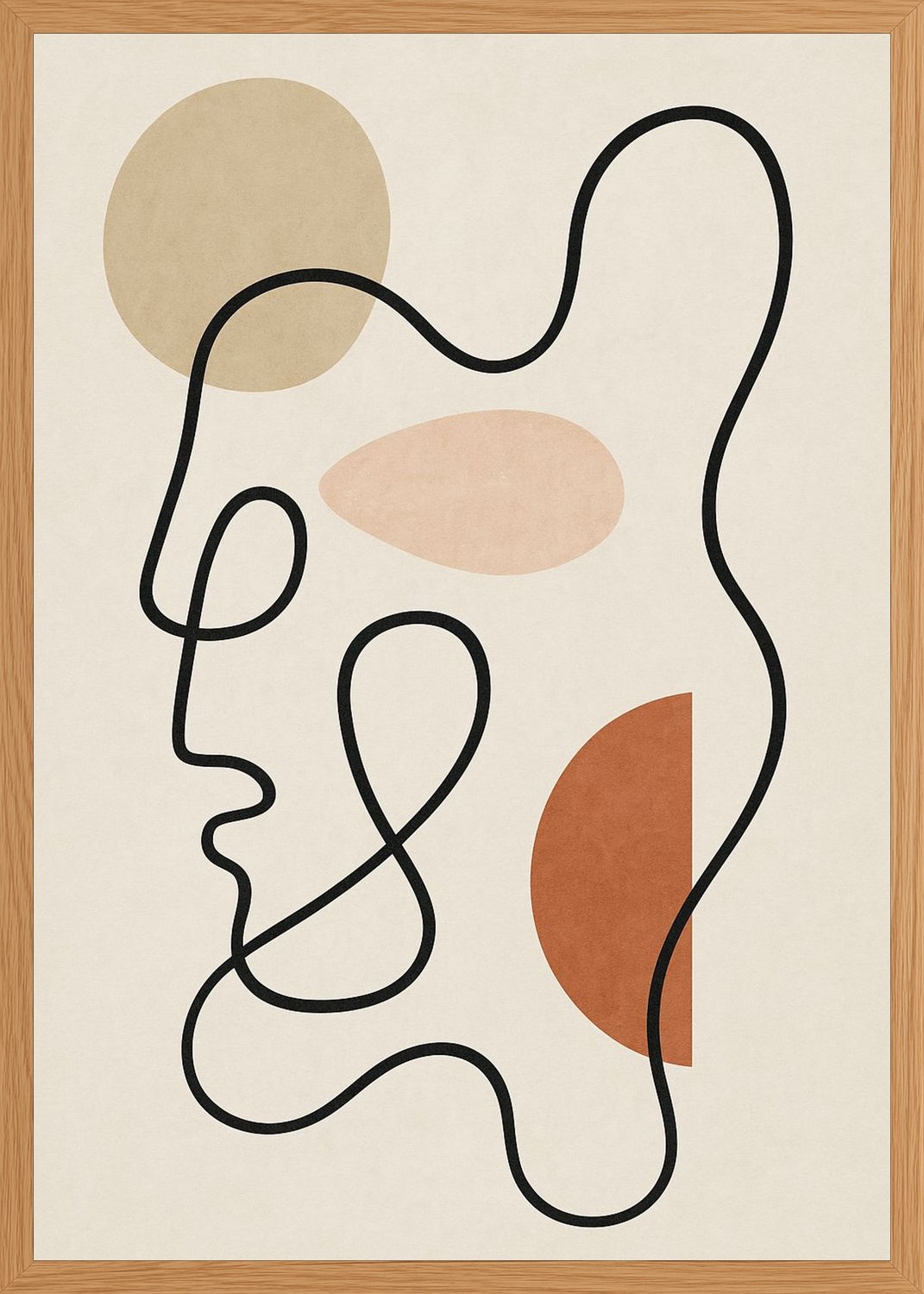 Poster in oak frame