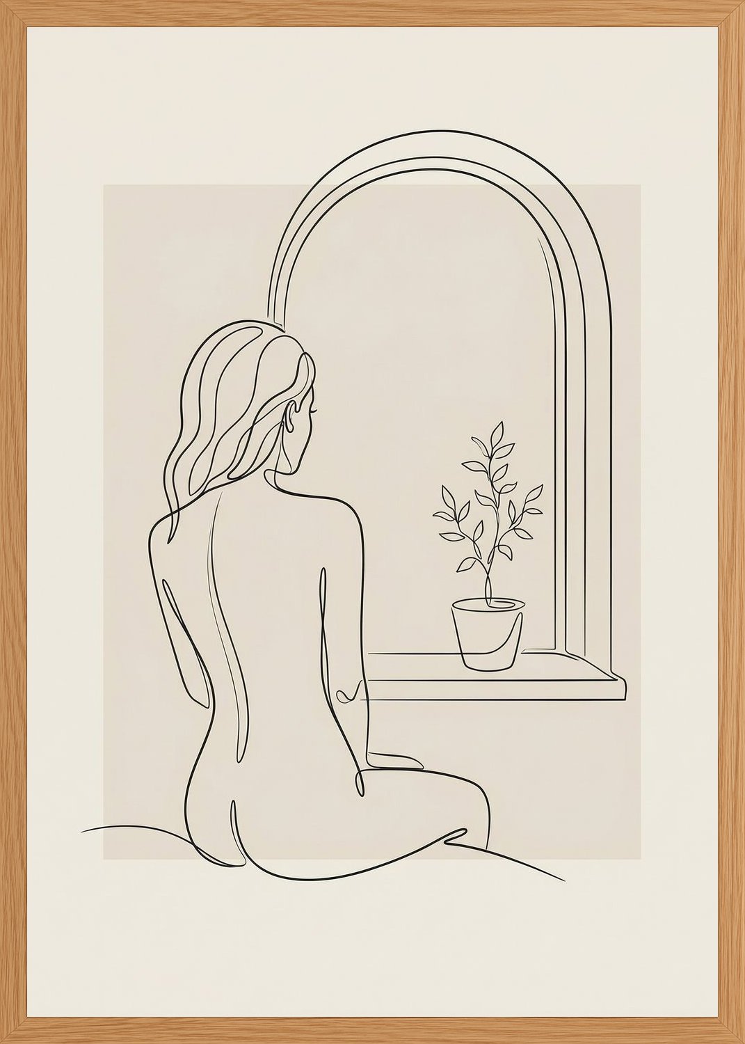 Poster in oak frame