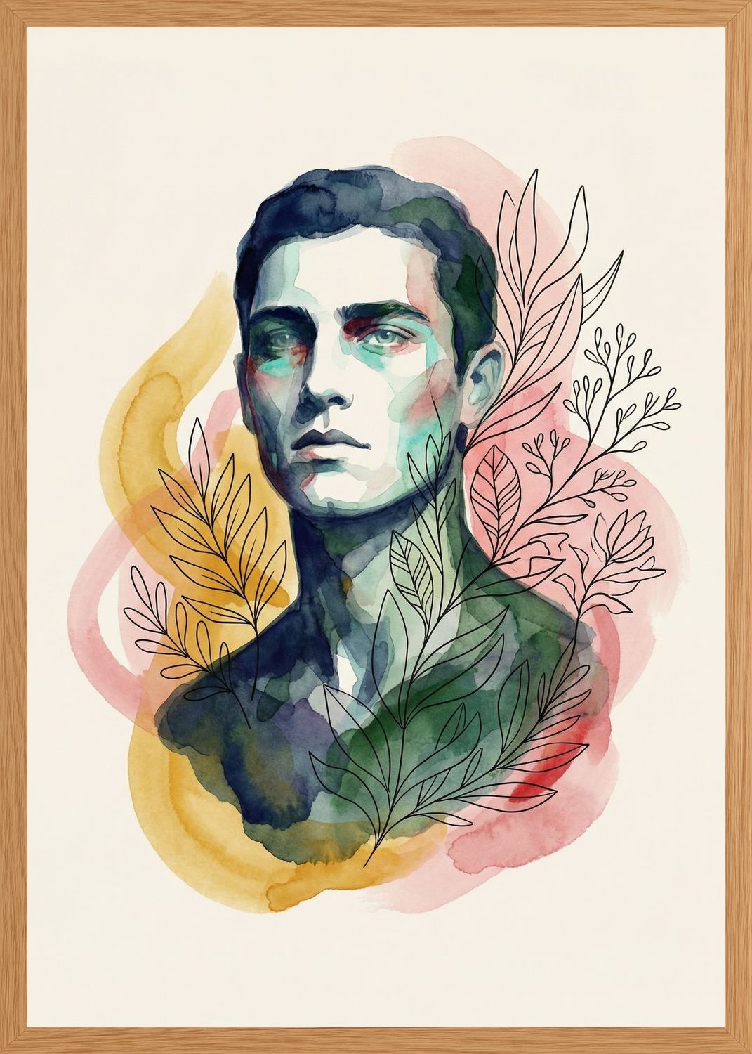 Poster in oak frame