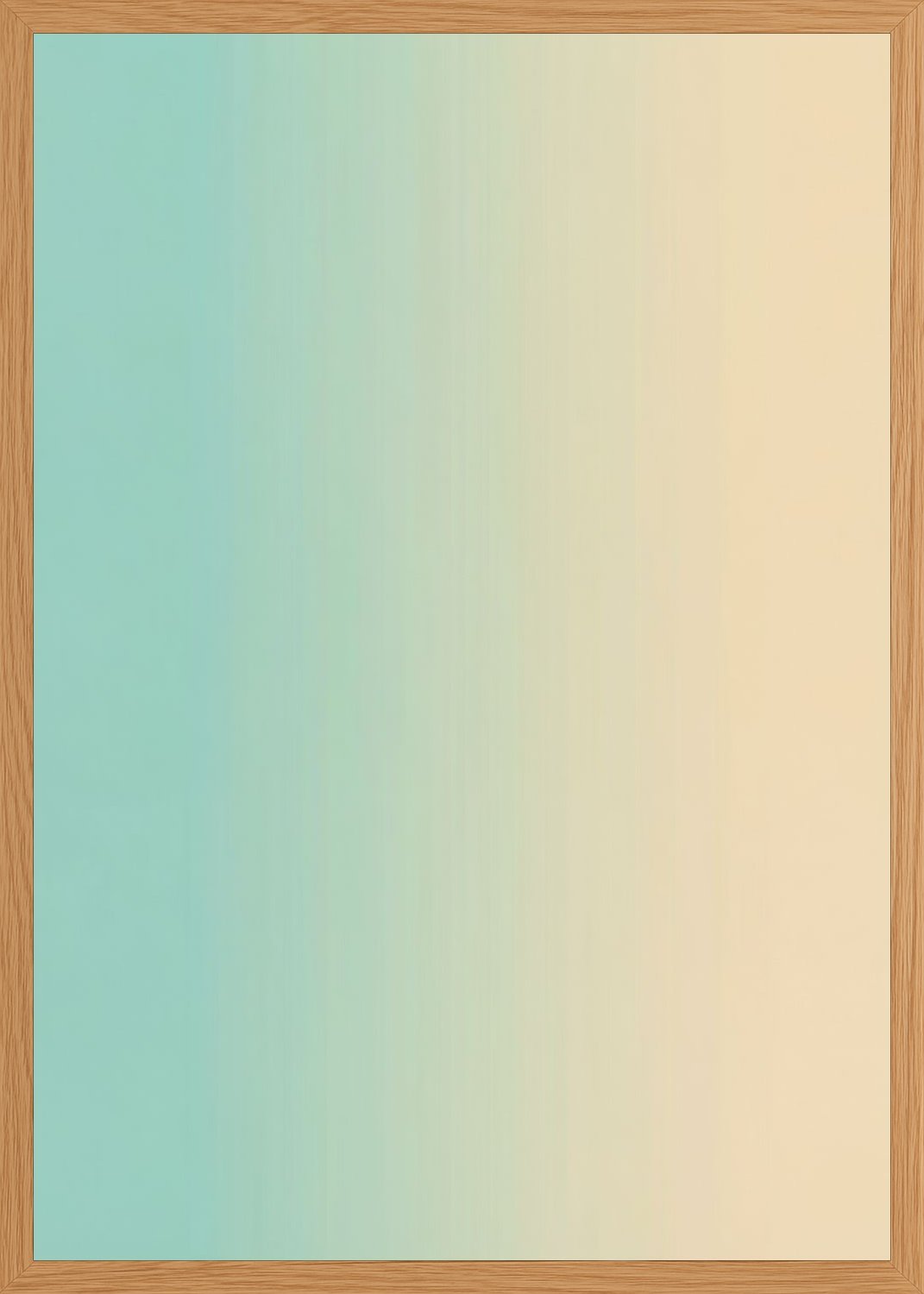 Poster in oak frame