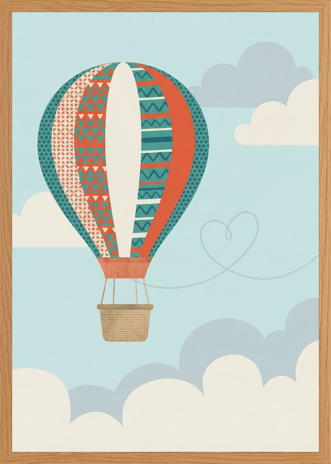 Poster in oak frame