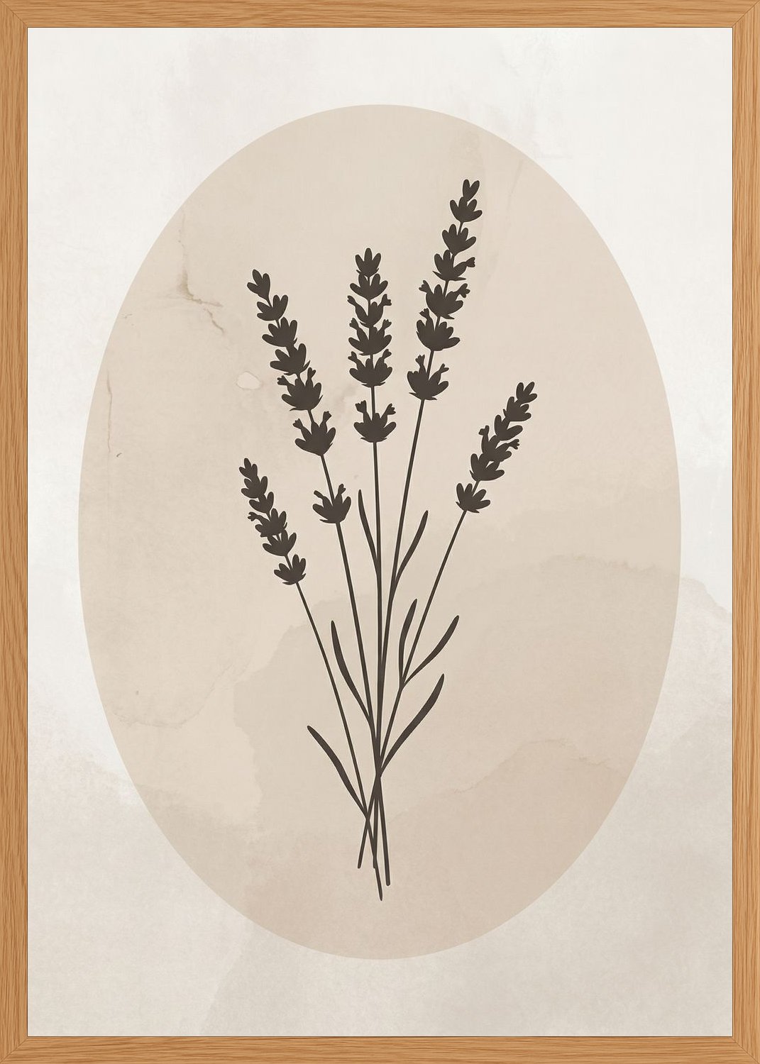 Poster in oak frame