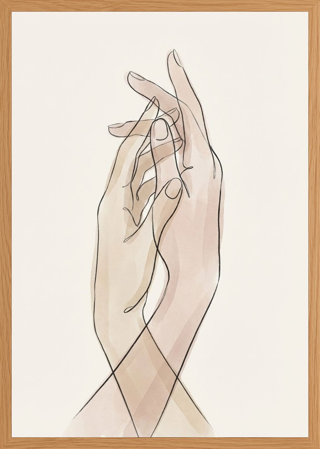 Poster in oak frame