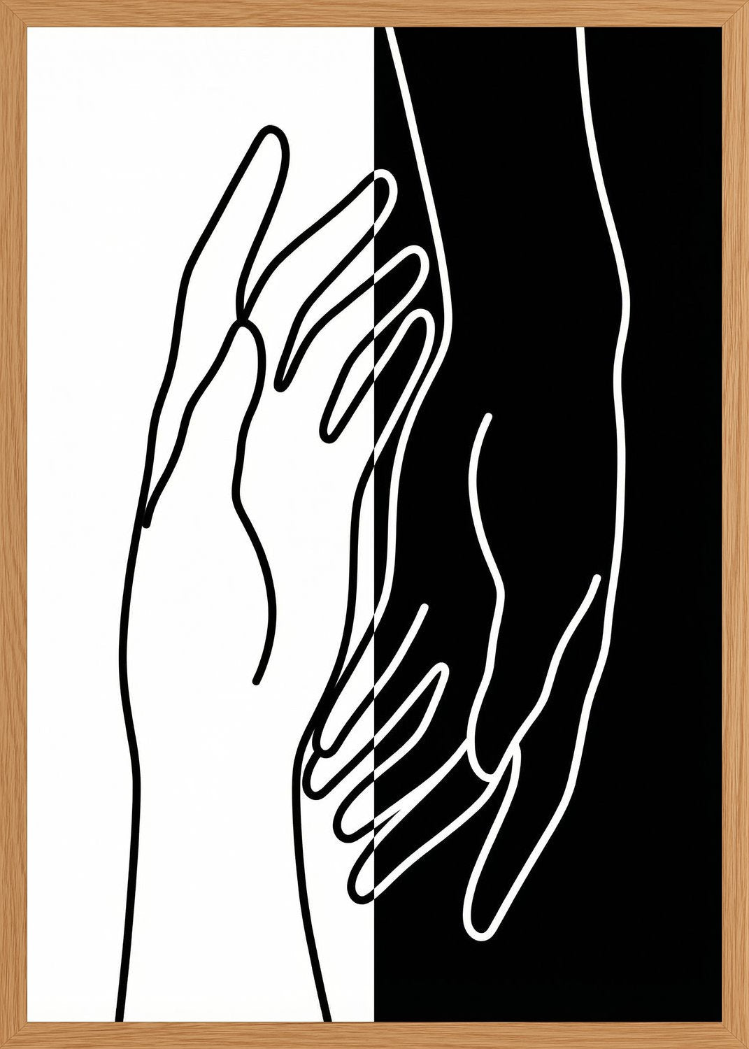 Poster in oak frame