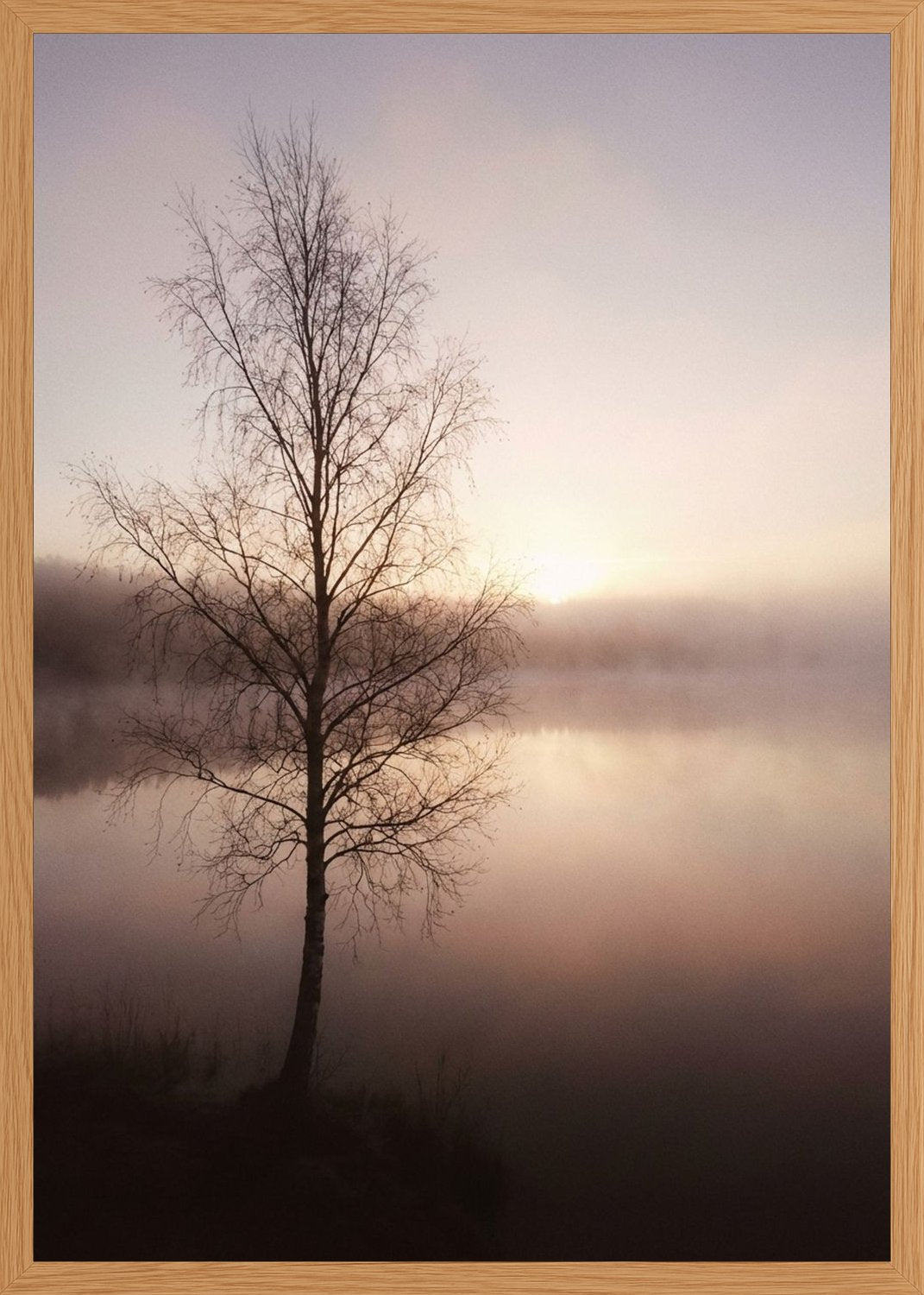 Poster in oak frame