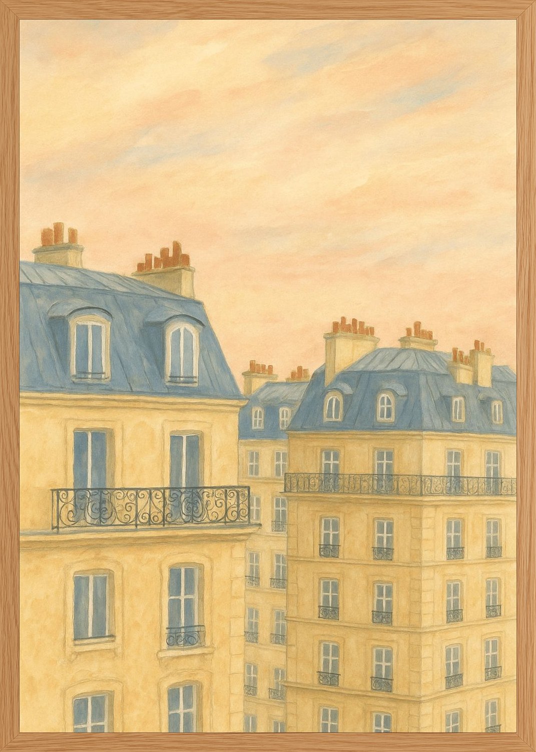 Poster in oak frame