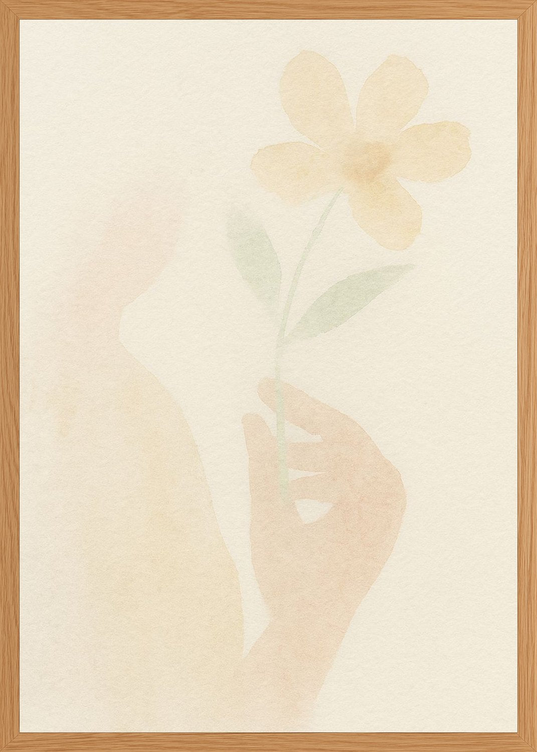 Poster in oak frame