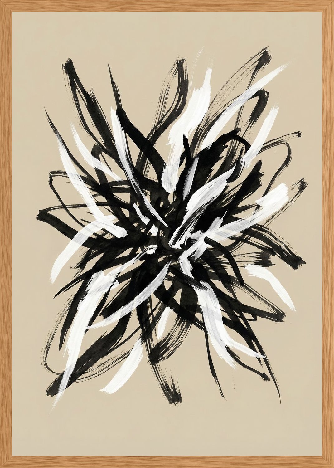 Poster in oak frame